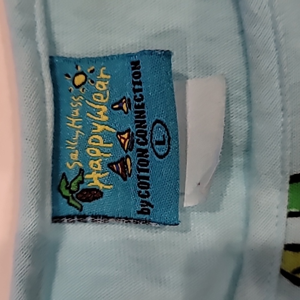 Sally Huss Artist Creation Key Life Tee Shirt Mint Green Large - Picture 4 of 10